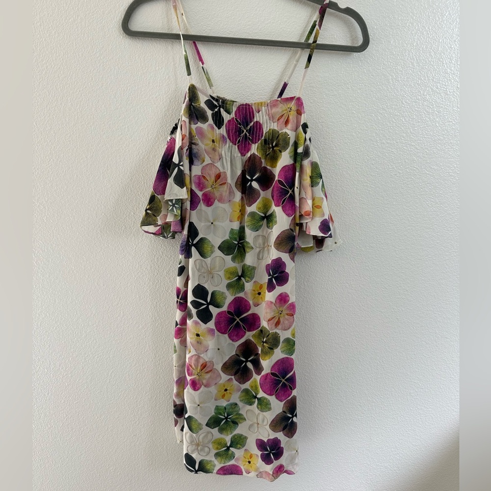 Floral, chic and unique colored dress